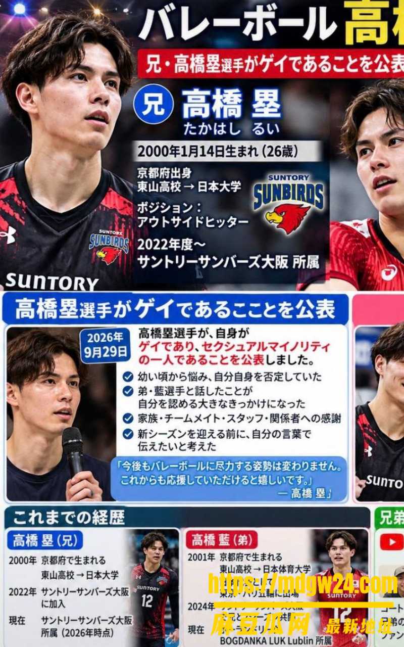 日本男排 高橋兄弟38