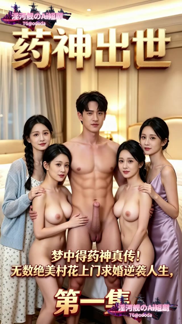AI成人短剧 药神出世 第1集 痴傻少年落水觉醒神医传承开启逆袭之路 のポスター