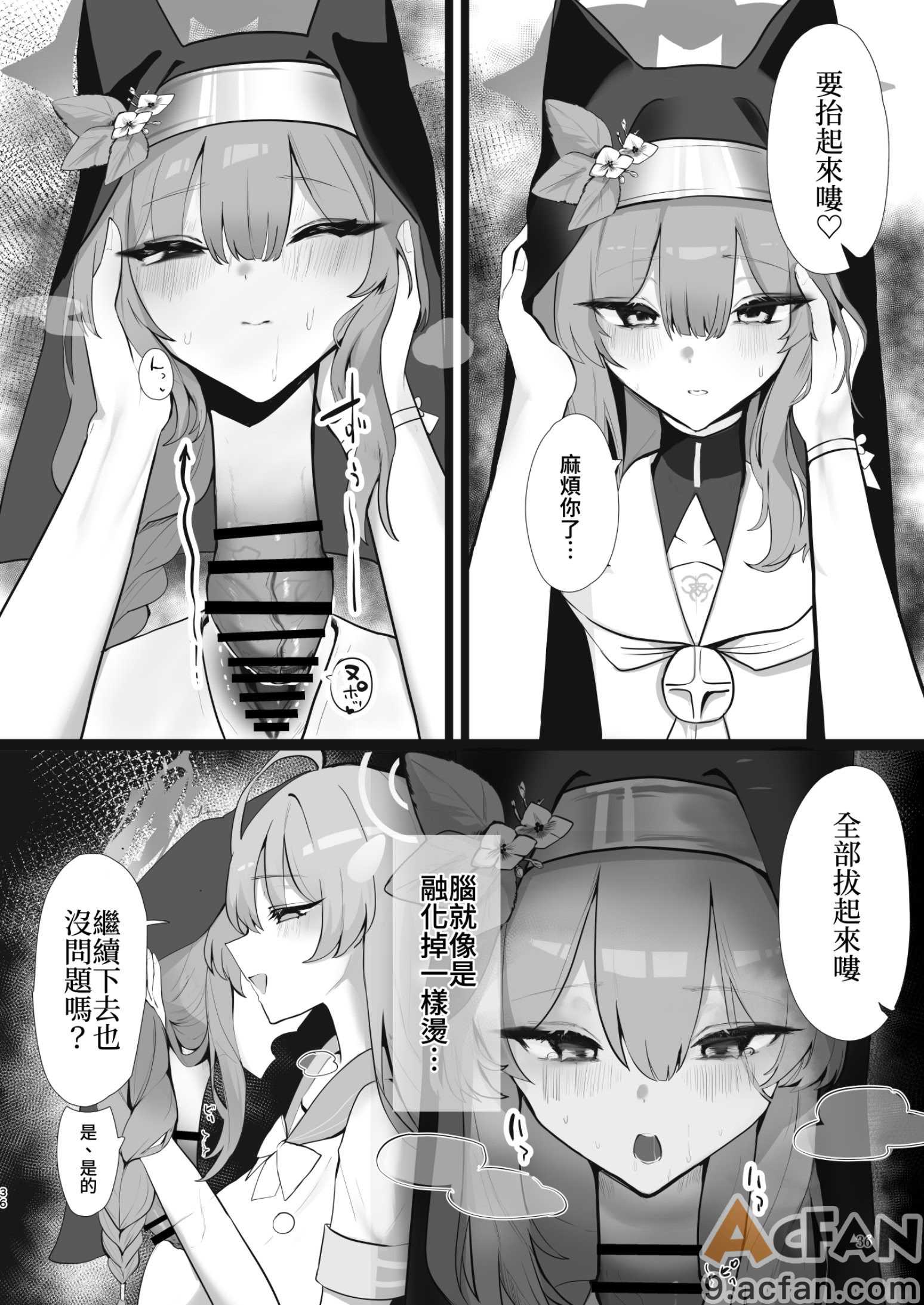  Dick Neck Mix! 4 ブルアカ中心 首チンコ合同誌 Vol.4, страница 36