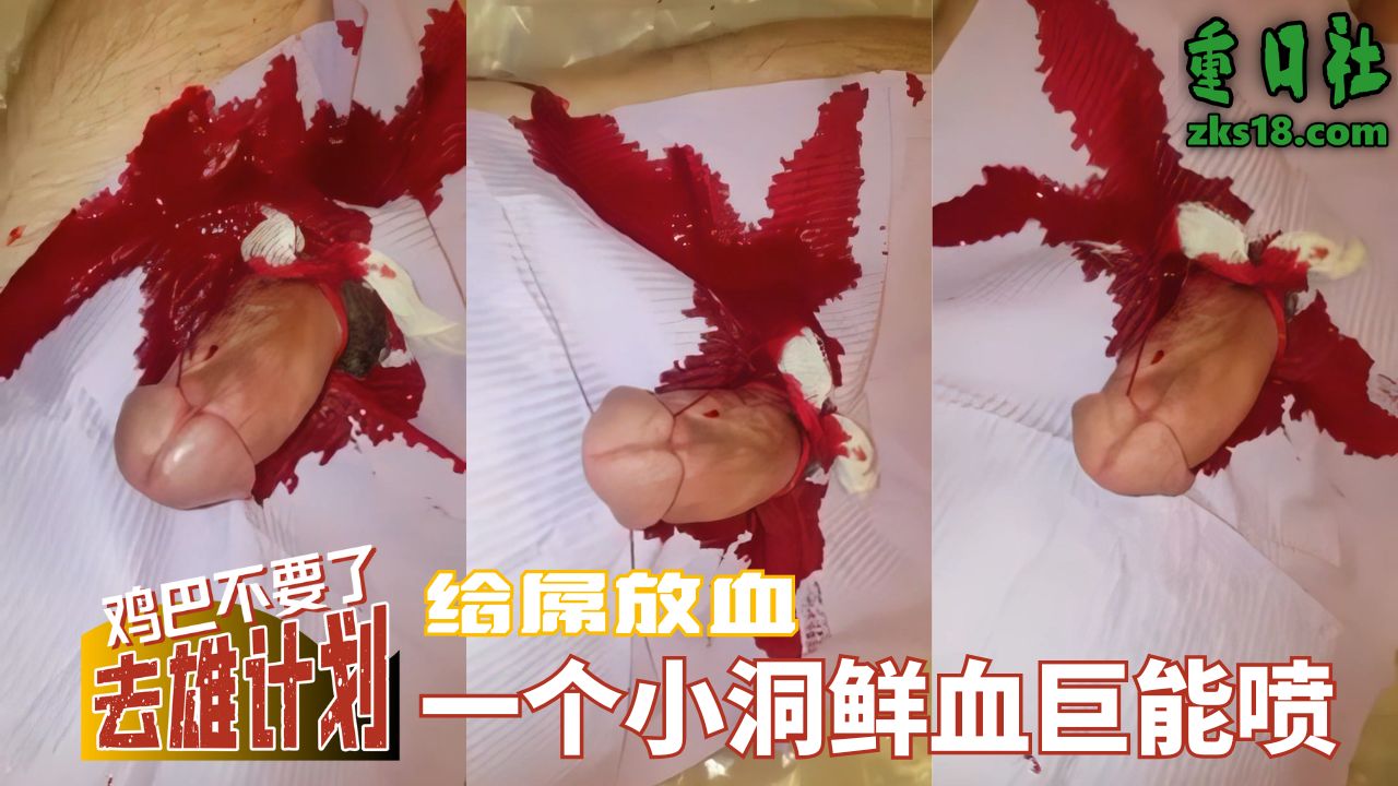 Áp phích cho 给屌放血-一个小洞鲜血巨能喷