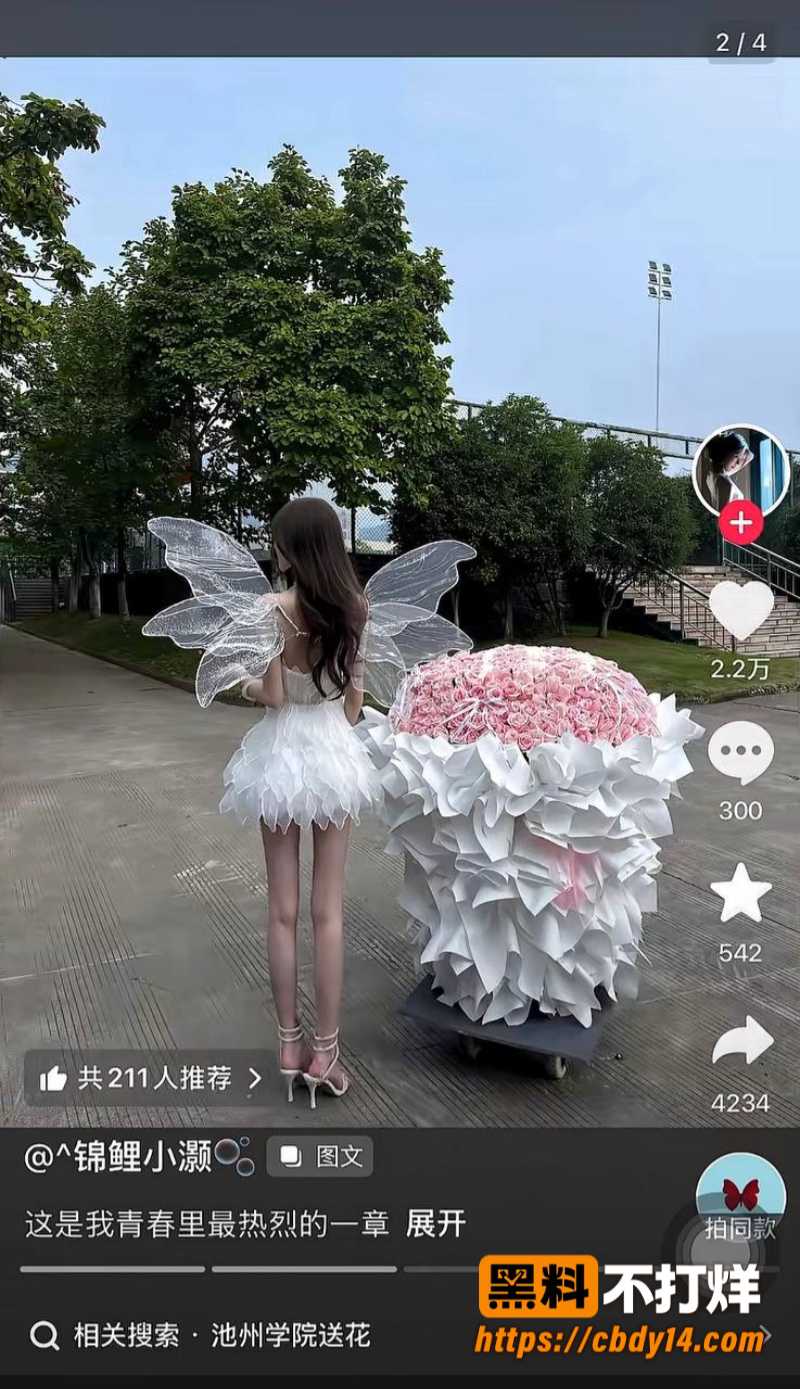 池州学院求爱送999朵花的瓜20