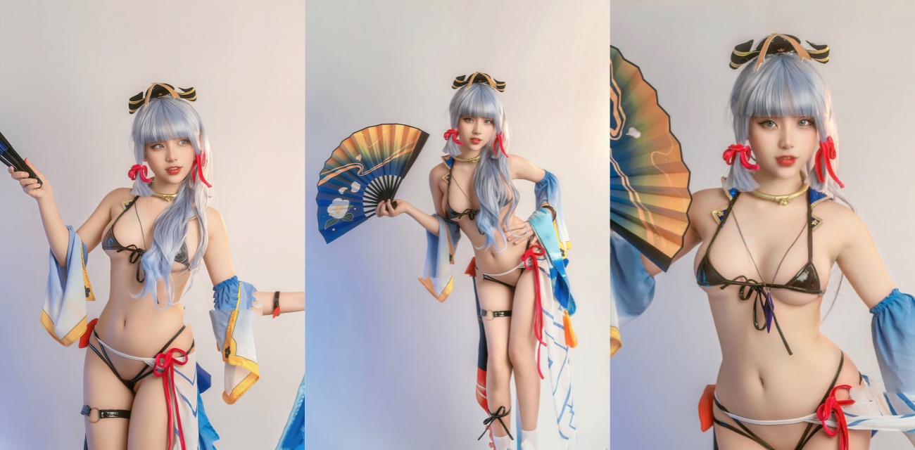 Meiilyn yuumeilyn 神里绫华原神COS痴女私下自慰被操反差炸！