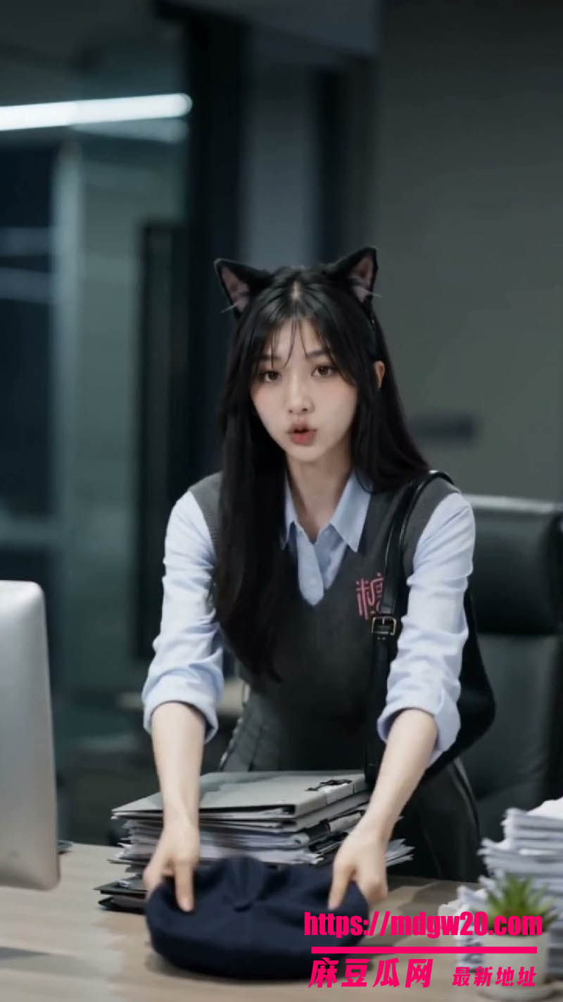 Ai成人短剧 不能碰的猫耳女下属的秘密14集 性感的猫女郎调教性爱