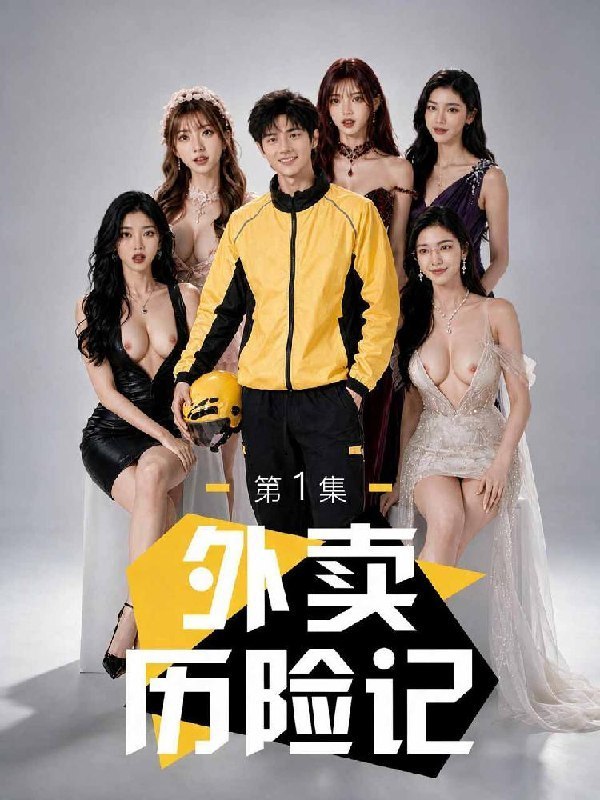 AI成人短剧 外卖历险记 1-3 帅气外卖员遭遇五位女神争相强吻夺爱
