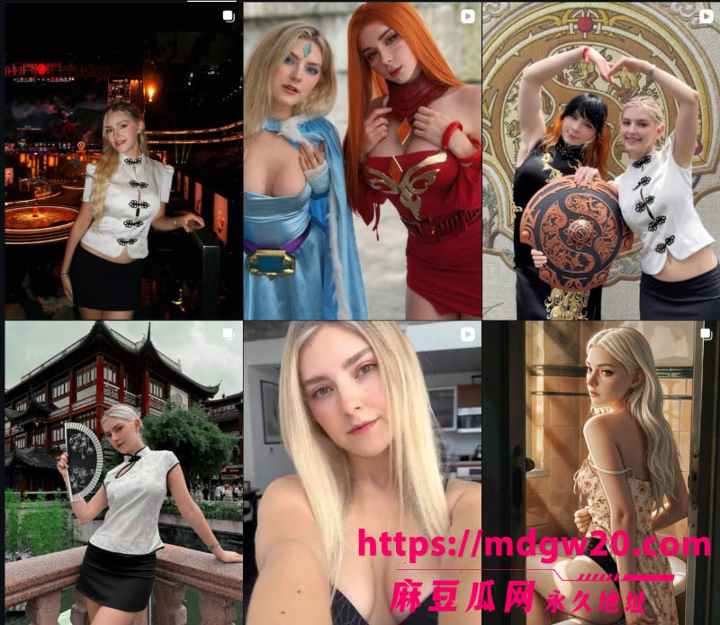 俄罗斯顶级福利姬 伊娃EvaElfie甜狐SweetieFox 姐妹花双姝空降上海DOTA2国际邀请赛