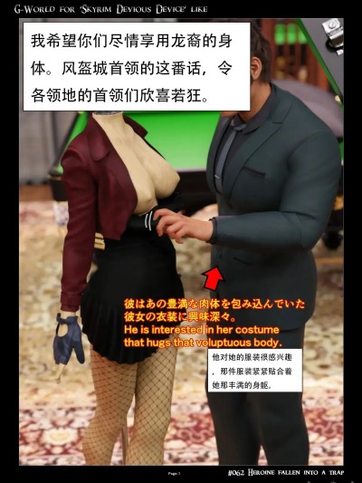 [无名群友机翻][gachidom] G-World for 'Skyrim Devious Device' like #062 Heroine fallen into a trap のポスター