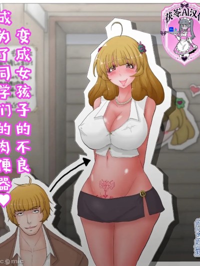 Áp phích cho 变成女孩子的不良成为了同学们的肉便器♥