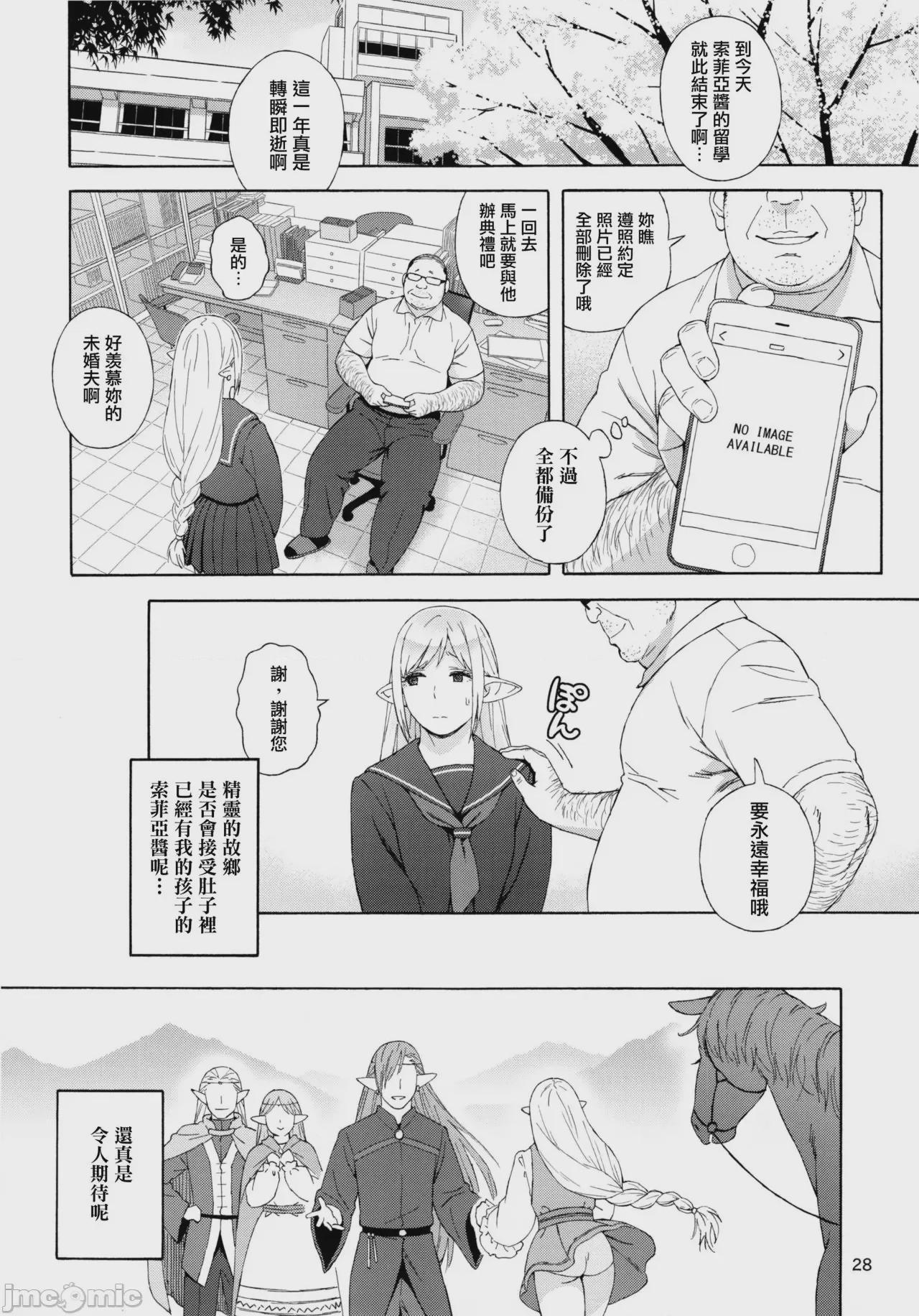 [无毒汉化组+變之人無修正] (C92) [666PROTECT (甚六)] 転校生 JKエルフ 3 最終章 - 放課後野外授業 - [中国翻訳] [無修正] 第1话，第 30 页