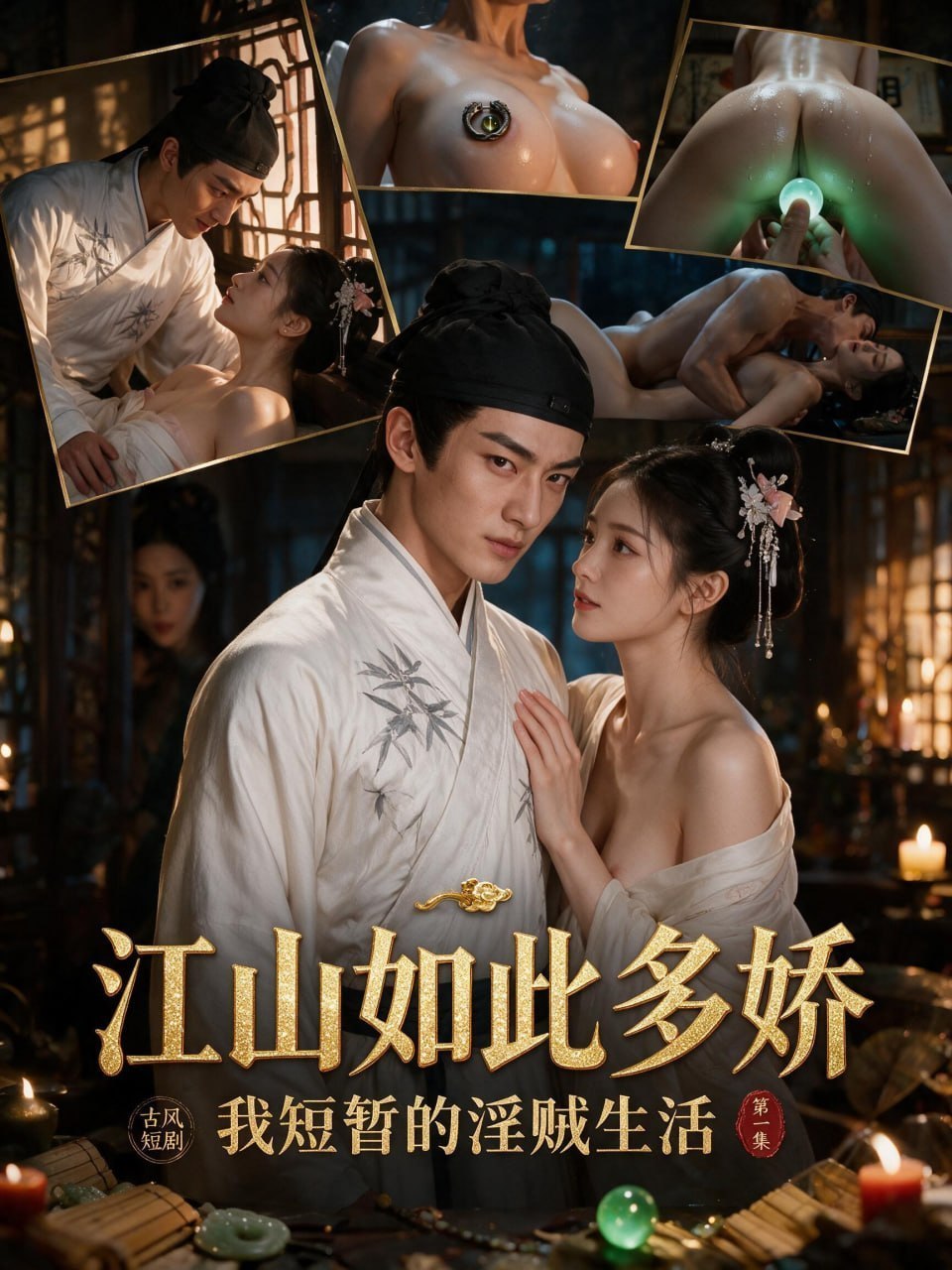 AI成人短剧 江山如此多娇 第1集 携带系统穿越古代的解元王动横扫江南名器